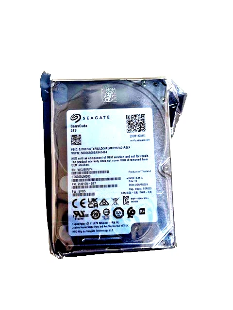 🚀 NEW Seagate ST5000LM000 5TB 2.5" SATA Hard Drive HDD – 128MB Cache – 5400RPM - Image 2 of 4