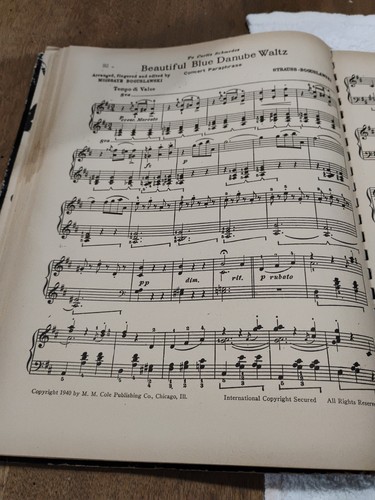 1940 Album Of Favorite Waltzes Cole Edition M M Cole Publishing Co. Music Book - Picture 18 of 24