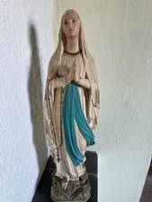 Heiligenfigur Madonna, antik, ca. 100 Jahre alt, Höhe 53 cm, Breite 15 cm