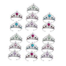 16 Pcs Tiaras Crown Set, Princess Dress Up Costume Birthday Party 16pcs Crown