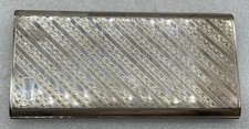 Vintage Japanese 950 Silver Large Card / Cigarette Case Slide to Open