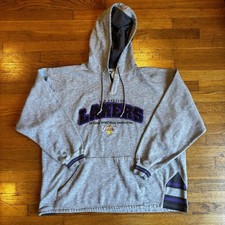 Vintage Lee Sport Los Angeles Lakers Basketball Pullover Hoodie Gray XL