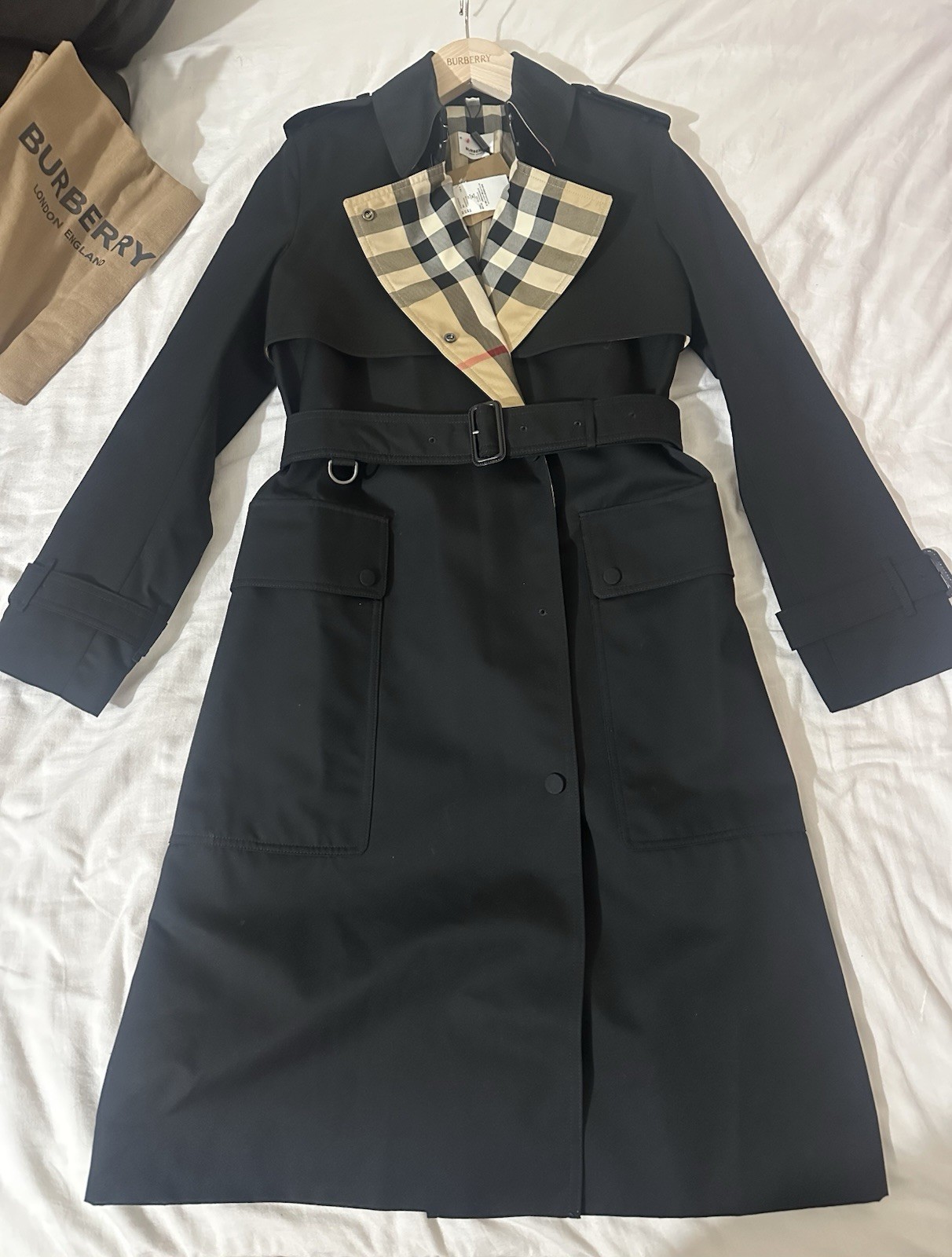 Burberry Sandridge Trench Coat Size UK8 RRP £2,150 Brand New With Garment Cover image 3