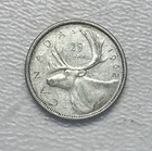 1962 - Canada 25 Cents/Quarter - 0.800 Silver Coin