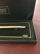 Cross Century Classic Ballpoint Pen Chrome New In Box 3502. NEVER used