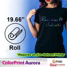 Siser ColorPrint Aurora 20" Rolls Heat Transfer Vinyl: Print, Cut and Transfer