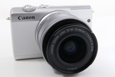 Canon EOS M200 15-45mm IS STM Kit weiß, neuwertig 4549292142297 | eBay 