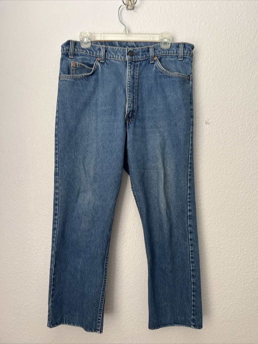 VINTAGE Levis 509 Jeans Mens 36 X 30 Orange Tab Denim Made