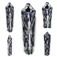 Women Moroccan hooded Long Maxi Dress.Djelleba Abaya Robe Kaftan Jilbab.BURKA