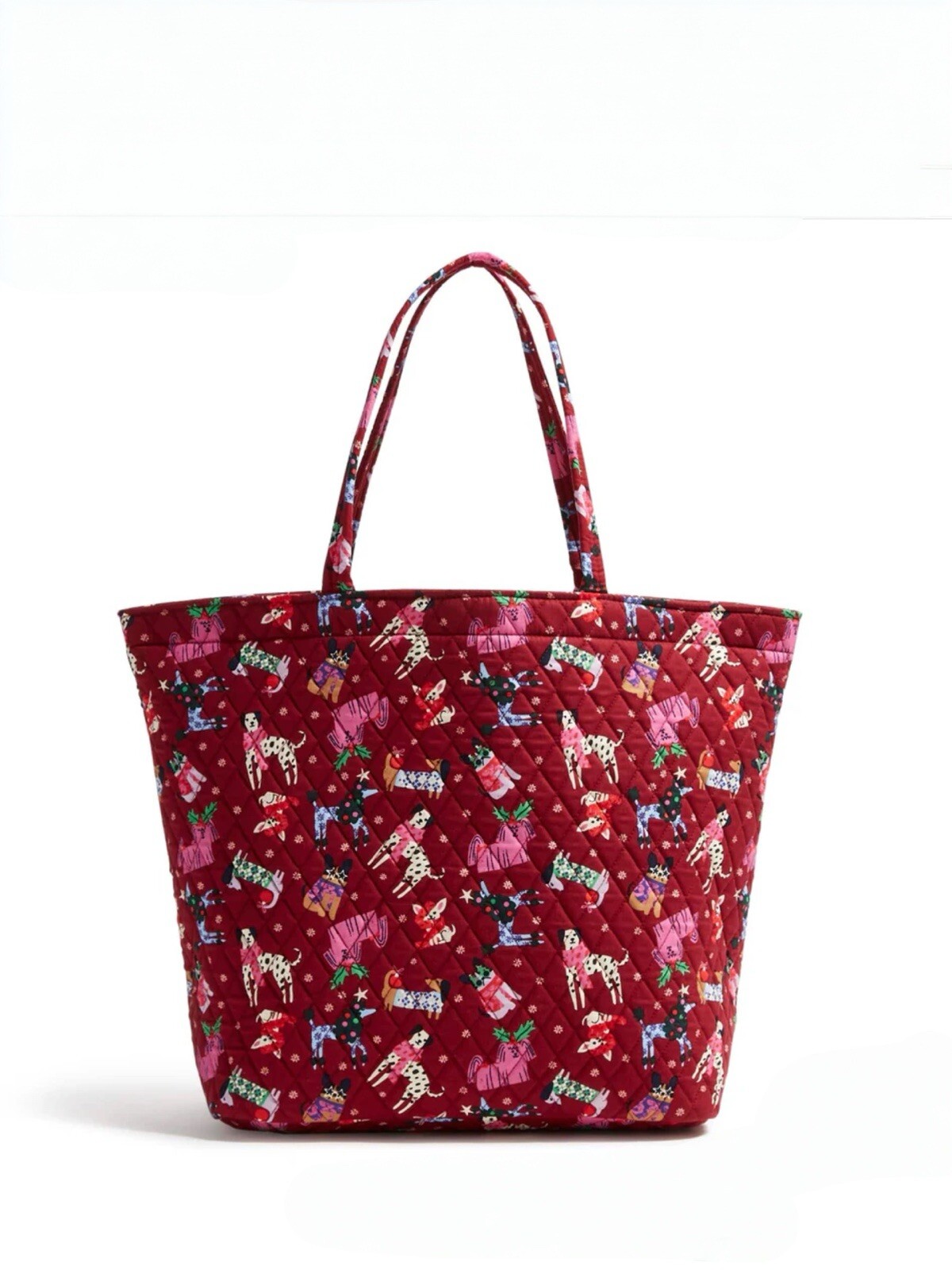 NIP Vera Bradley Holiday Hounds Pattern Outlet Essential Grand Tote Travel Bag