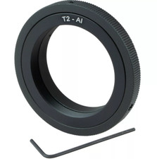 T2-AI  Lens Adapter For T-Mount T2 Lens to Nikon F SLR DSLR Cameras - UK SELLER