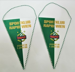 Fanion / Pennant Vintage Du Rapid Vienne (SK Rapid Wien) - Foot - Occasion