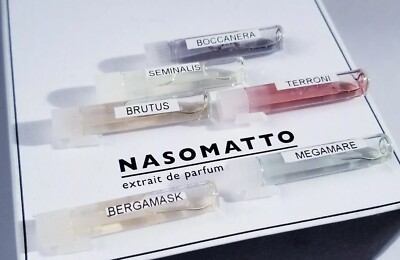 Orto Parisi by Nasomatto Sample Set Terroni Boccanera Bergamask Megamare Brutus