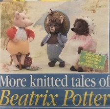 Alan Dart Beatrix Potter Toy Knitting Pattern