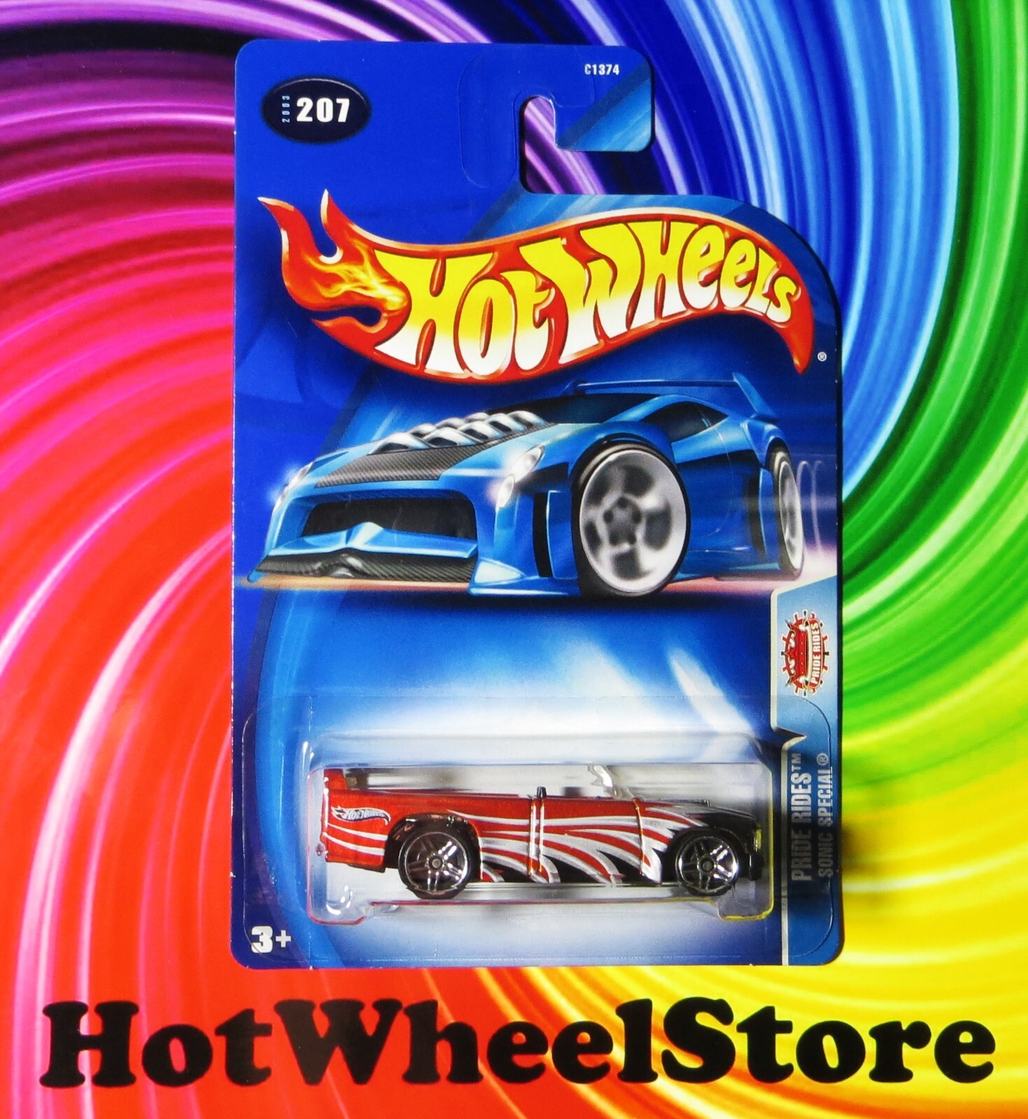 2003 Hot Wheels   SONIC SPECIAL    Pride Rides    Card #207   HW46-030924