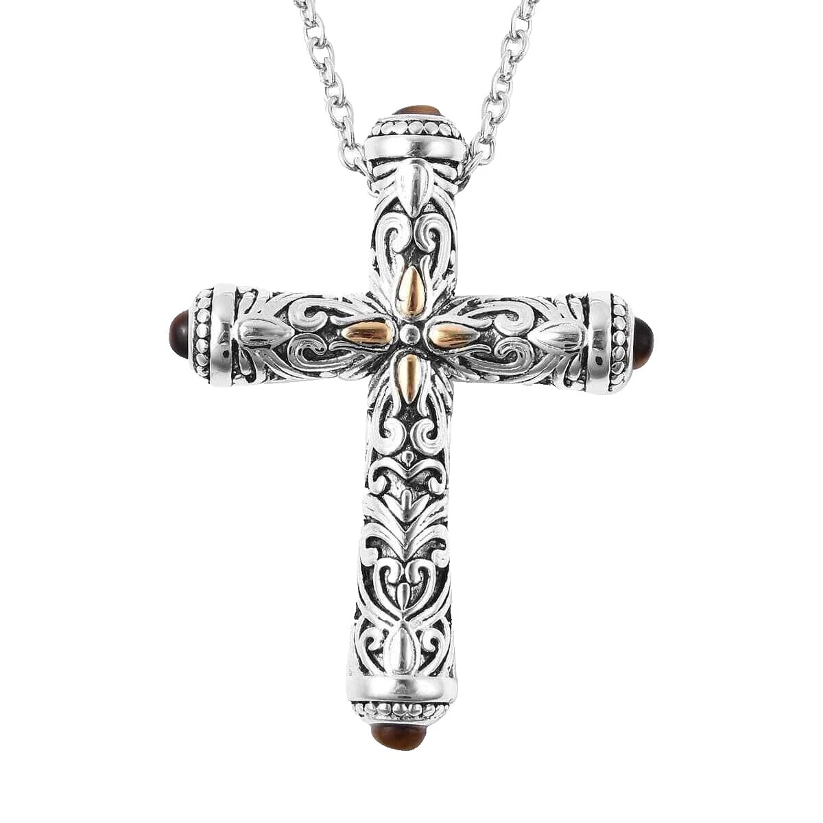 Tiger's Eye Religious Fashion Necklaces & Pendants