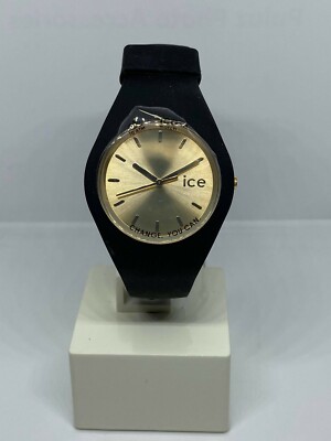 UNISEX UHR ICE WATCH CHIC BLACK GOLD IC.ICE.CC.BGD.US15 NEU!! -20% OFF