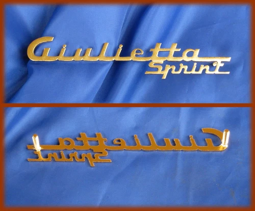 ALFA ROMEO GIULIETTA SPRINT - Side emblem logo badge script