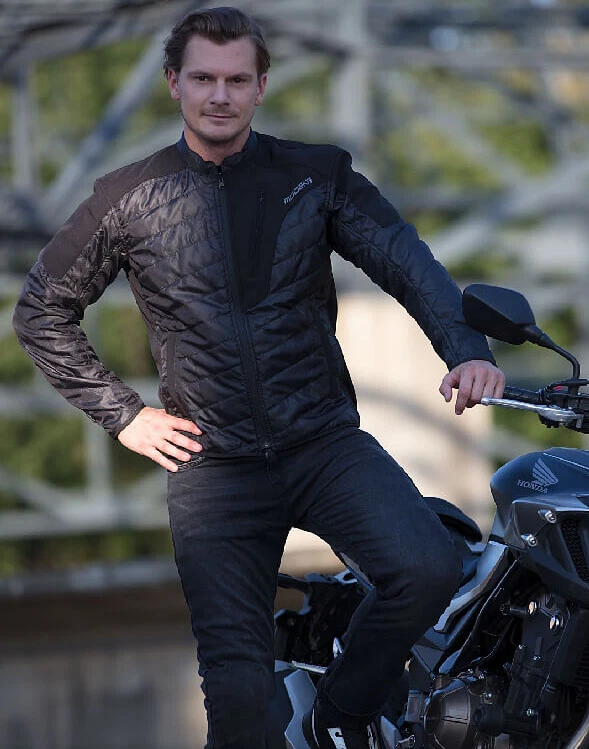 Herren Motorrad Thermo Jacke - Modeka Midlayer - super warm mit 2 Außentaschen - Bild 3 von 4