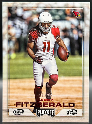 2016 Panini Playoff 3rd Down Larry Fitzgerald Jersey # 11/25 NM+ Cardinals #3