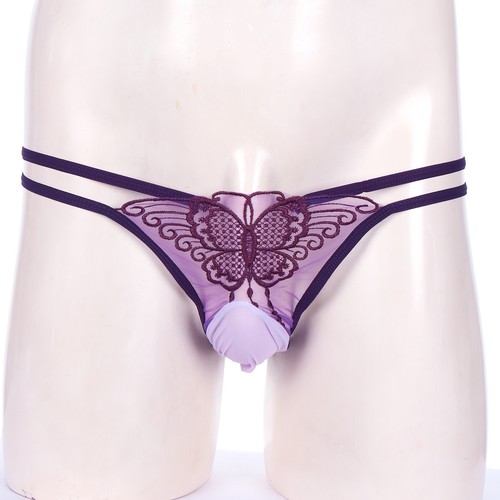 Set Reggiseno Uomo Sissy Frilly Arruffato Senza Ferretto Bralette con Mutandine Set Lingerie - Foto 31 di 48