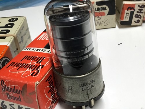 NOS PRZETESTOWANE LAMPY USA 6HA6 6AG5 6SK7 6X4 6AU6 6EH4 6FJ7 6AQ5 6AV6 6BK5 6BH6 6BN6 - Zdjęcie 13 z 29