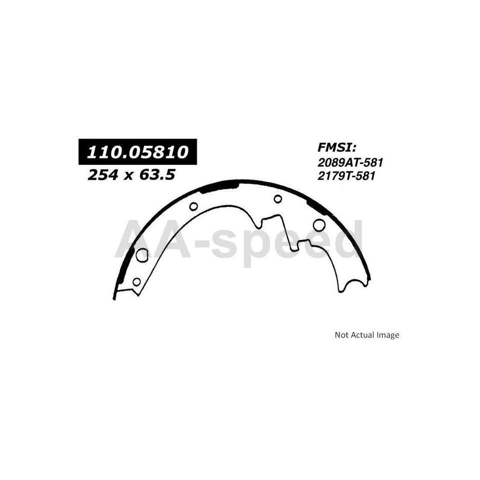 Zapata de freno de tambor delantera trasera para Plymouth Belvedere 1968 1967 1966 1965 1964 1963 Foto 3 de 4