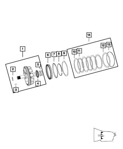 Genuine Mopar 2003-2020 Chrysler Crossfire Transmission Clutch Piston 68068969AA - Picture 2 of 2