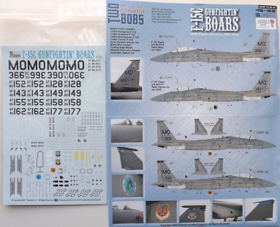 1/48 Two Bobs Decals F-15C Gunfightin' Boars 390th FS #48-168 OOP/HTF/RARE