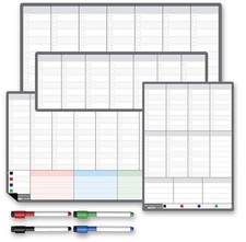 Magnetic Planner Organiser | Fridge Whiteboard Calendar for Work Office or Home