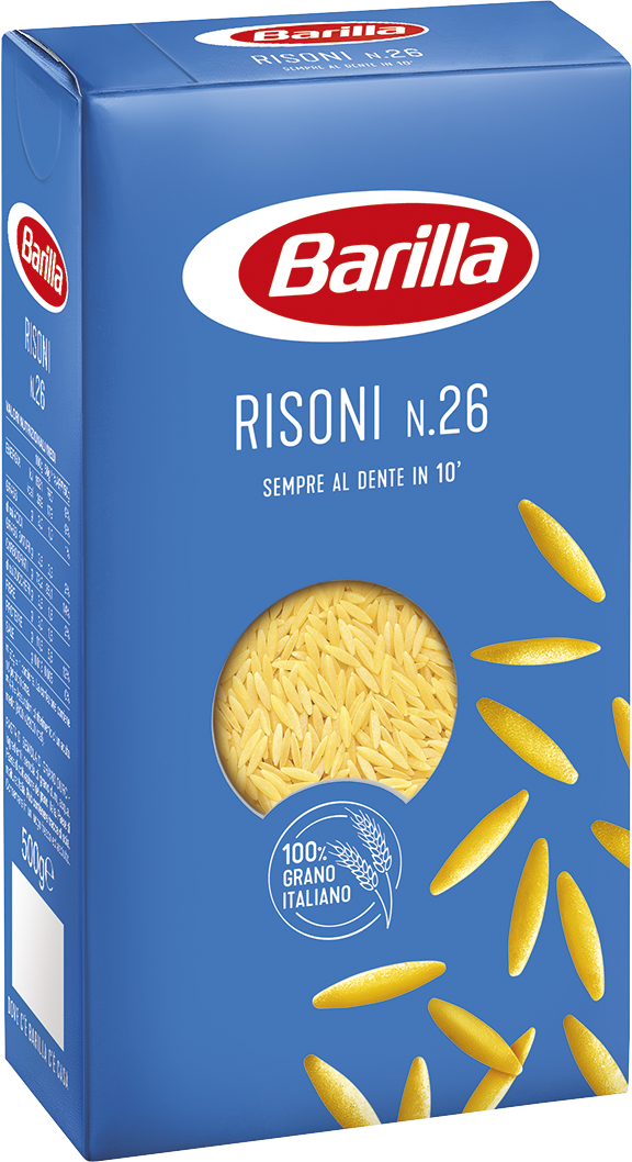 4X PASTA BARILLA  RISONI N.26 ITALIAN DURUM WHEAT FLOUR PASTA 4x500g
