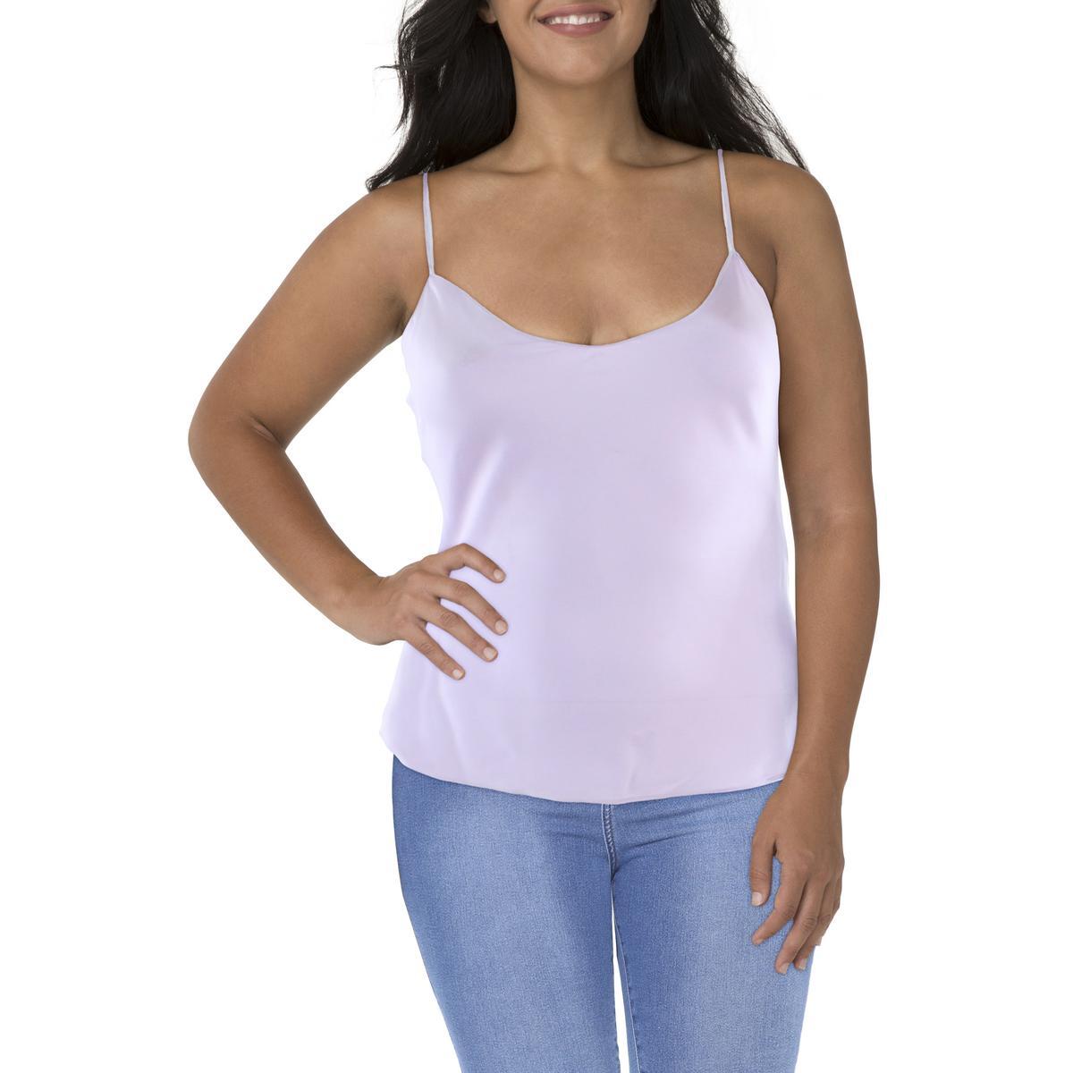 Polo Ralph Lauren Женский топ на бретелях из фиолетового атласа 12 BHFO 9942