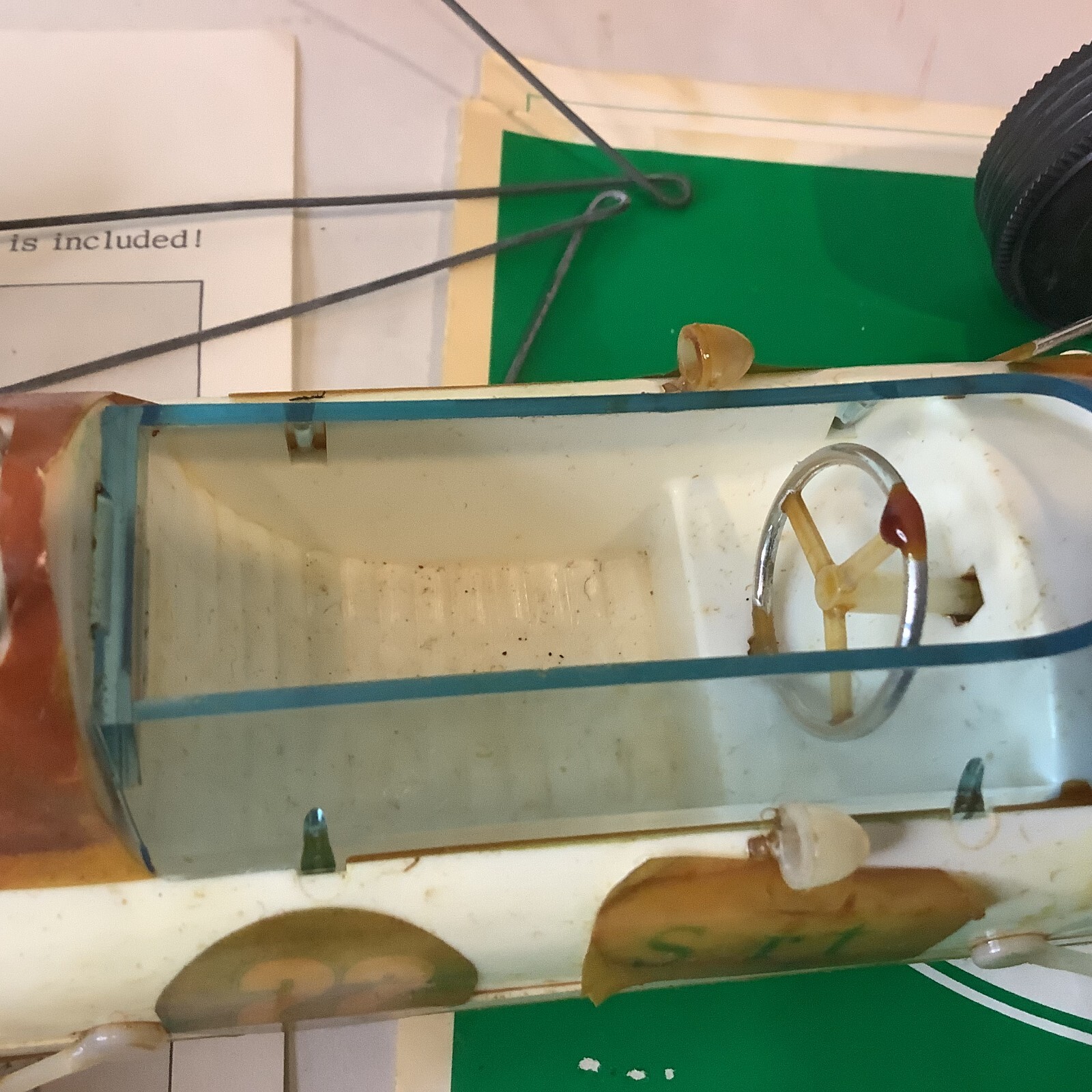 Vtg TESTORS 12" Indy 500 Gas Powered TETHER Race Car 22 COX .049