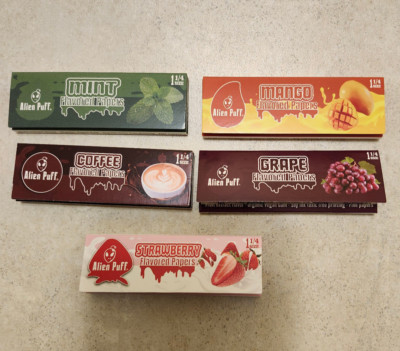 Alien Puff Mix Flavours Rolling Papers 5 Packs