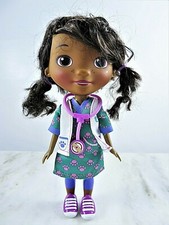 Disney Doc McStuffins Doll 8.5 Inch Pet Rescue Just Play Wearing Clothing Used