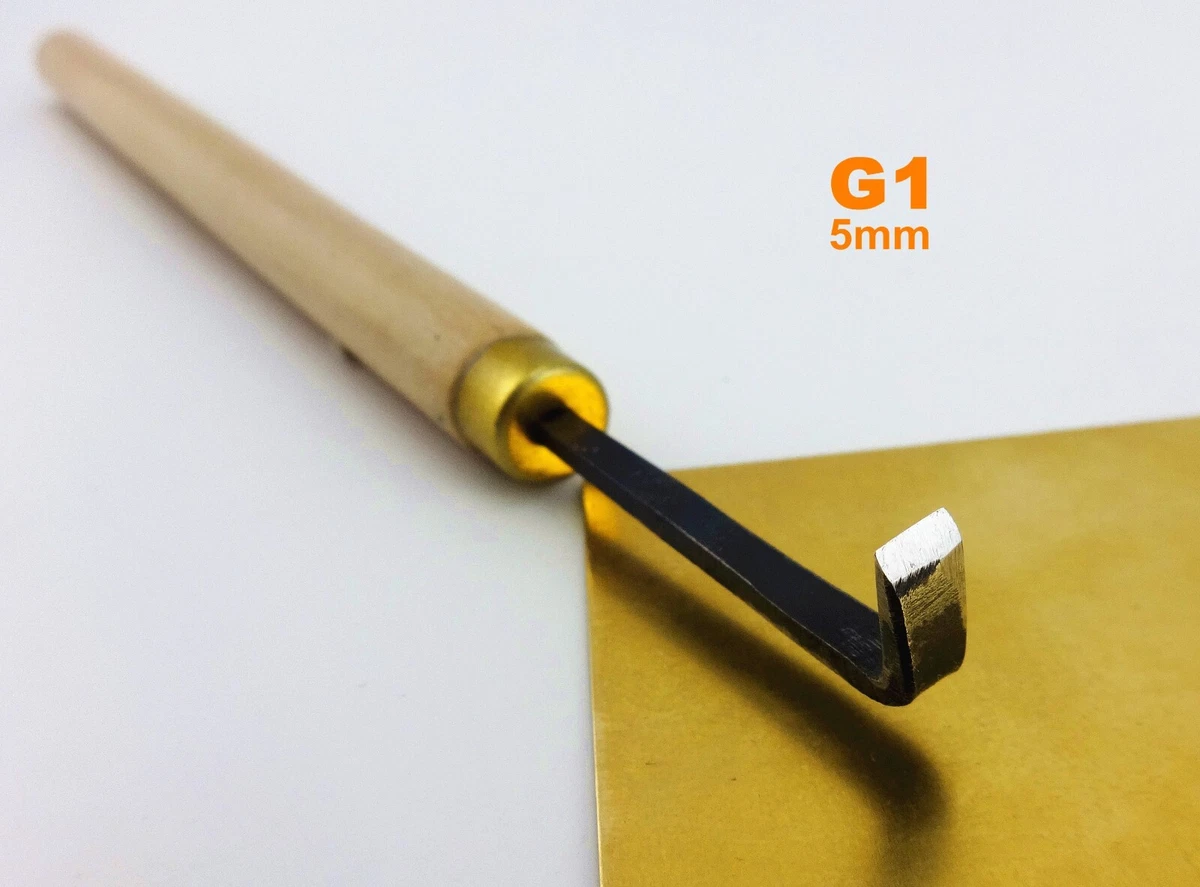 5mm Woodcut Wood Carving Engrave Flat Head Base Polish Scraper