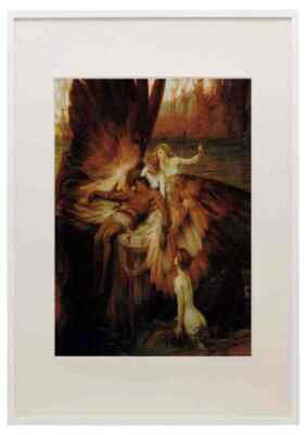 Draper Herbert James Trauer um Ikarus A3 A4 gerahmter Druck Bild