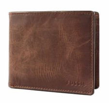 FOSSIL Derrick Passcase Geldbörse Kredit- / Visitenkartenetui Brown Braun Neu