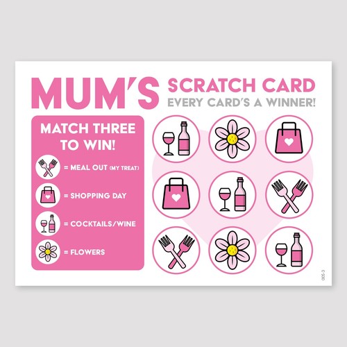 Mothers Day Gift Card | Gift for Mum | Mums Scratch Card | Christmas Birthday - Picture 3 of 12