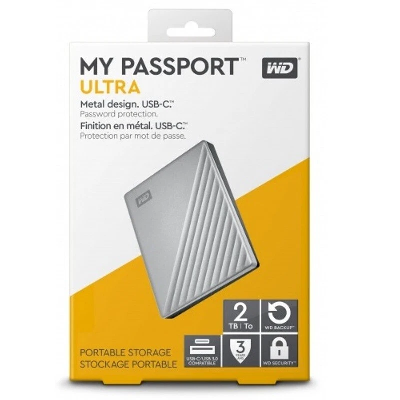 Western Digital My Passport Ultra 1TB 2TB 4TB 5TB External Portable Hard Disk WD - Image 3 of 4