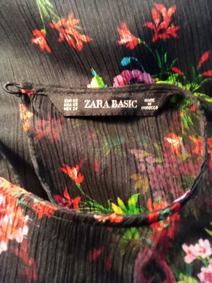 Women's Zara Basic Floral Sheer Dress | eBay