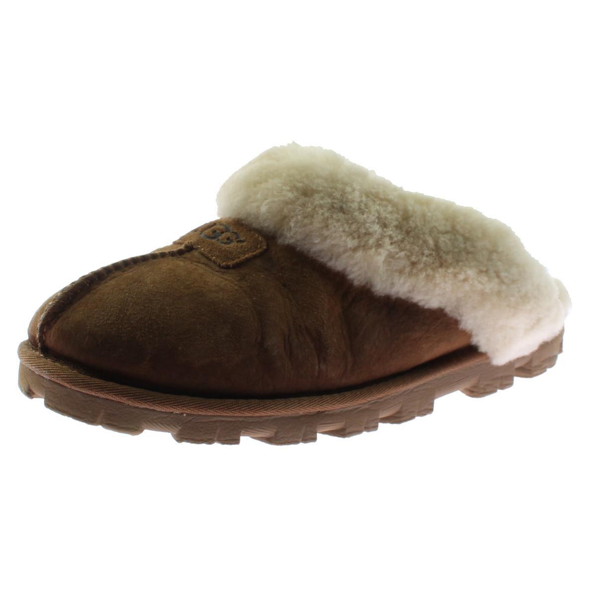 Женские шлепанцы Ugg Coquette из коричневой замши размер 10 средний BM BHFO 1303 18290₽