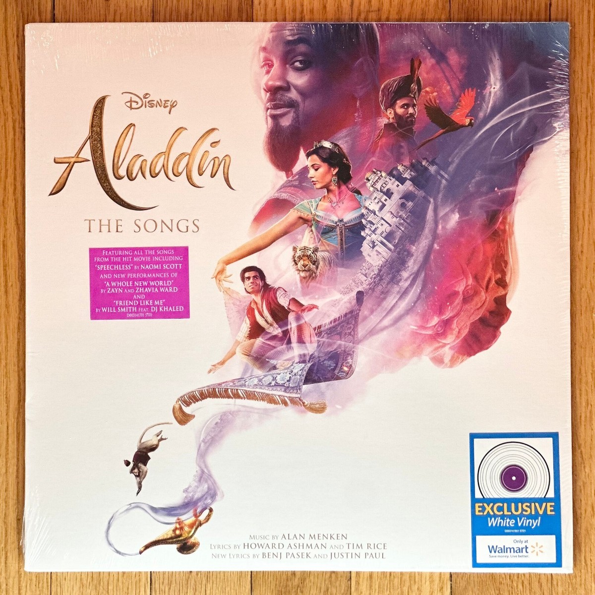 WHITE VINYL---- ALADDIN The Songs (Motion Picture Soundtrack