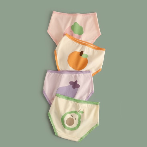 4-Pack Little Girls' Underwear Toddler Comfort Panties Baby Soft Cotton Briefs - Picture 17 of 50