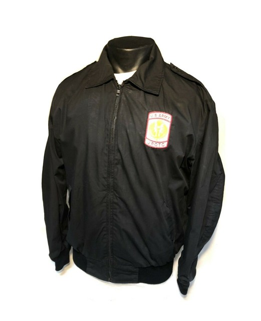 US ARMY JROTC UNISEX XS DRESS JACKET MALE FEMALE WINDBREAKER BLACK