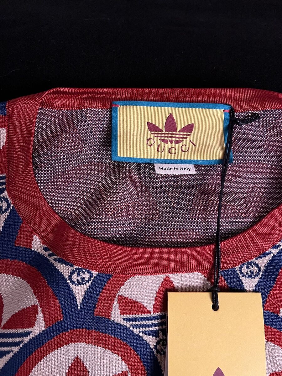 GUCCI x ADIDAS Collab-Jacquard Top- New With Tag-size Medium GUCCI x ADIDAS Collab-Jacquard Top- New With Tag-size Medium