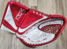 Detroit Red Wings Jimmy Howard Game Used RBK Hockey Catching Glove-Photo Matched