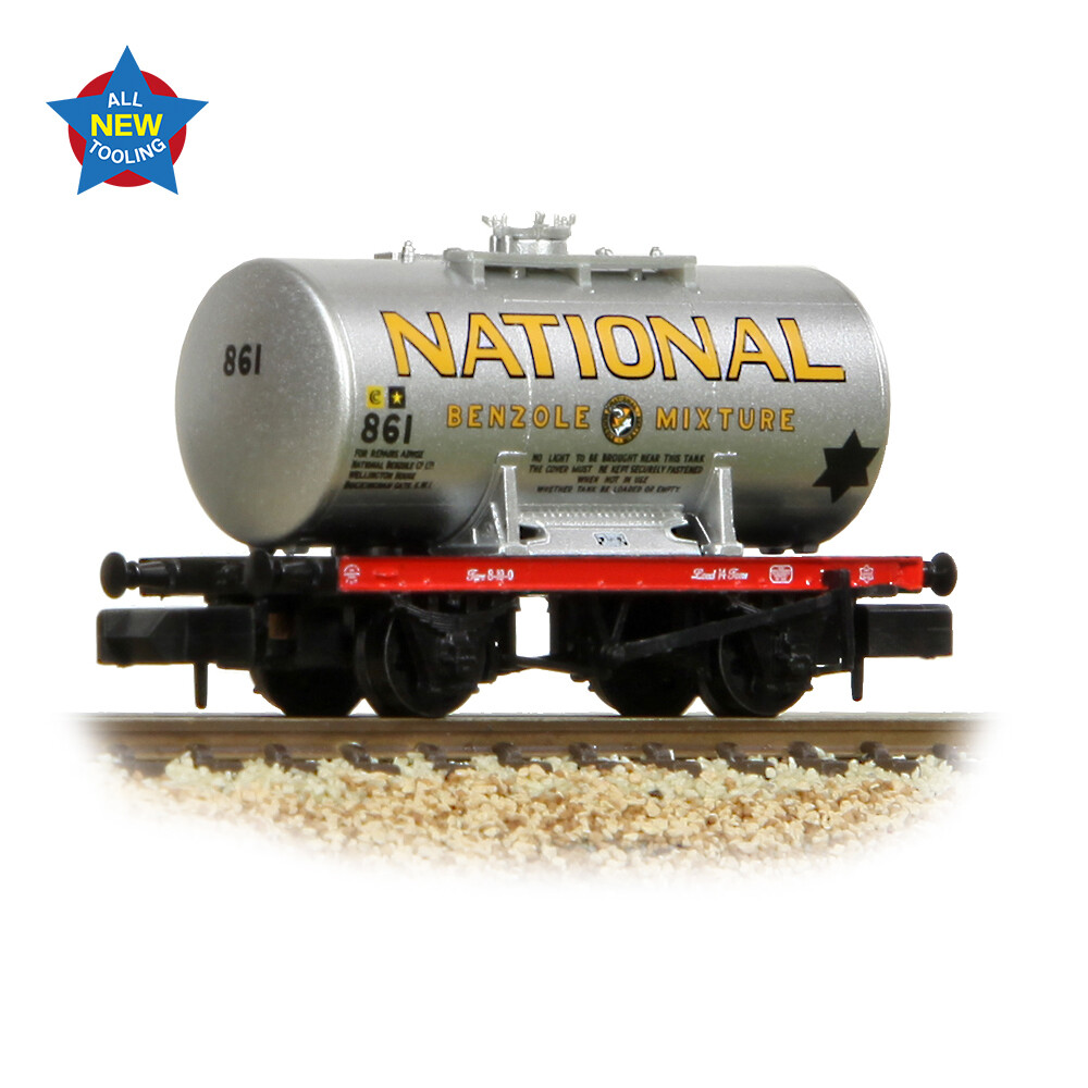 Graham Farish 378-002A N Gauge 14 Ton Anchor Mounted Tank Wagon National Benzole