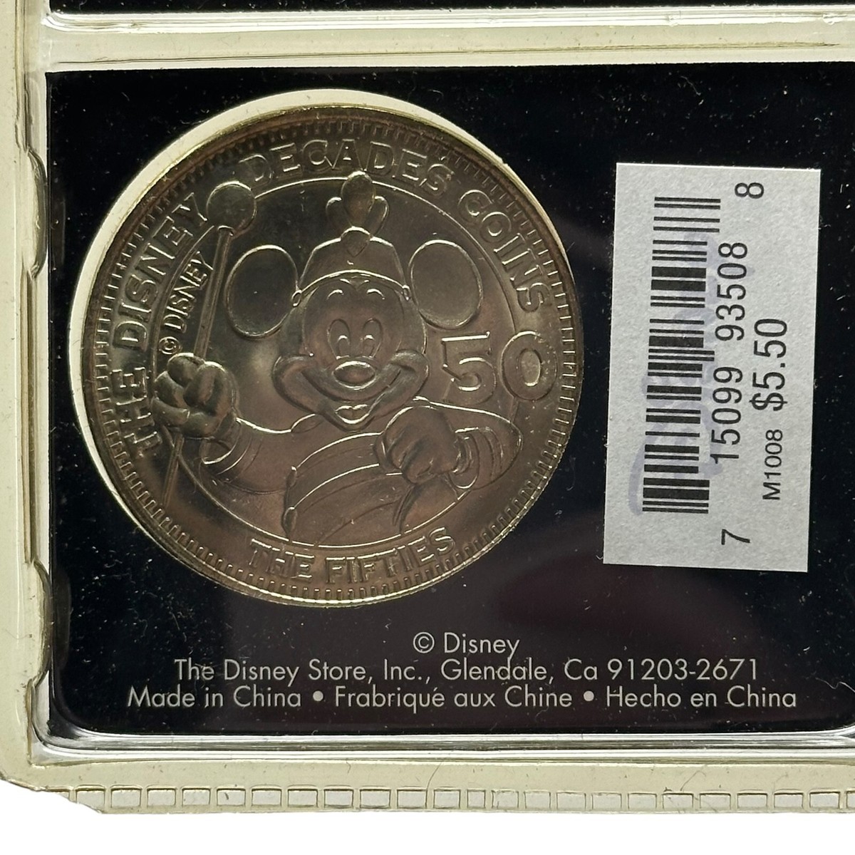 VTG (5) Disney Decades Coin #8 Peter Pan #9 Disco #11 Pluto #22