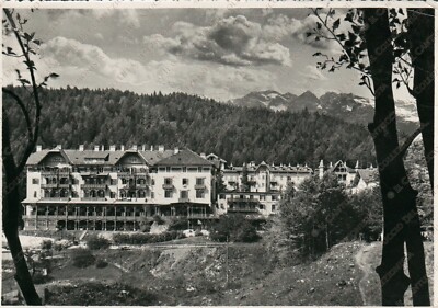1955 PASSO DELLA MENDOLA Grandi Alberghi Mendelpass Hohenhotels Trento Postcard